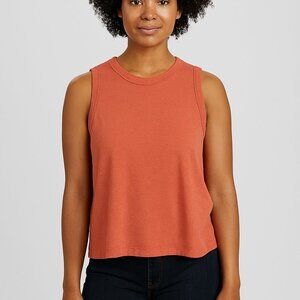 Lululemon Cropped Muscle Tank‎ Orange Size Small